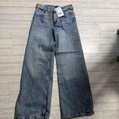 H&M ワイドハイウエストデニム34 新品タグ付き