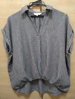 ☆最終価格☆黒✖️白チェックシャツ　Мサイズ