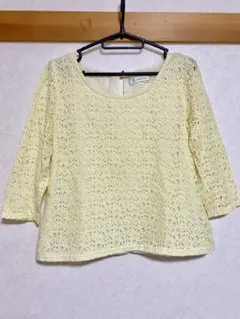 花柄レース　七分袖　ロペピクニック