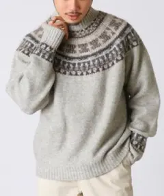 CIAOPANICTYPY フェアアイルニットプルオーバー 求心柄 ノルディック