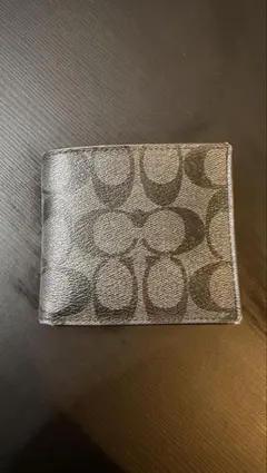 COACH シグネチャー 二つ折り財布 ブラックのサムネイル