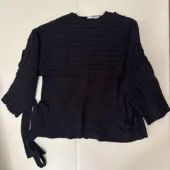 KBF レイヤードニット　セット ブラック