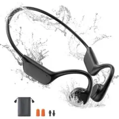 骨伝導イヤホン 水泳 IPX8完全防水 10時間連続 マイク付きオープンイヤー