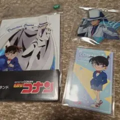 江戸川コナン、怪盗キッド アクリルスタンド、キーホルダー、カード 3点セット