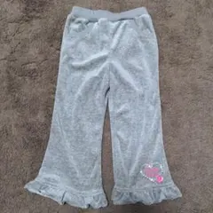 美品　フリル付き　グレー　パンツ　長ズボン　保育園着