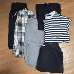 男の子140 150 春夏服まとめ売り　ハーフパンツ　スウェット　Tシャツ　6着