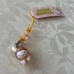 平成レトロ レア 2006年 ハローキティ 猿 干支 ストラップ 根付け