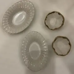陶器 豆皿　4点セット 和食器　益子焼　笠間焼