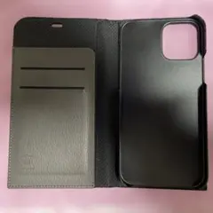 ソフトバンクiphone11用手帳型高級レザーケース　プラスチックに欠けあり