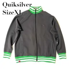 【良品】クイックシルバー トラックジャケット ジャージ XL チャコールグレーのサムネイル