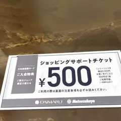 ✨大丸心斎橋　婦人靴売場　500円　チケット ６月末まで✨のサムネイル