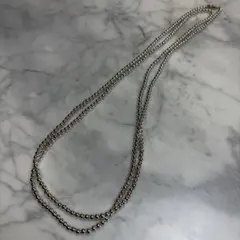 ⭐︎美品⭐︎シルバーボールロングネックレス