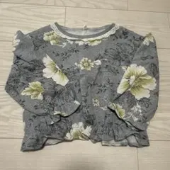 西松屋 長袖トレーナー 裏ぽか 花柄