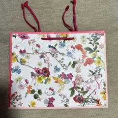 【2018年キティ】Hello Kitty 花柄紙袋 中型