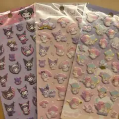 大人気！品薄！マイメロ、クロミ、キキララぷくっとシール