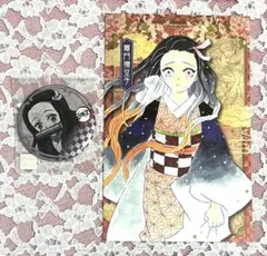 鬼滅の刃 竈門禰豆子 缶バッジ ポストカード - メルカリ