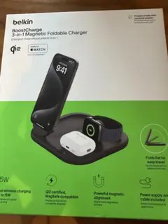 Belkin 3-in-1 折りたたみ式充電パッド Qi2公式認証
