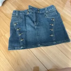 VIVAYOU デニムミニスカート フロントボタン付き