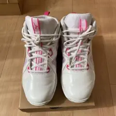 Mizuno トレーニングシューズ 24.0cm ホワイト/ピンク