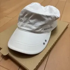 値下げ！ASHWORTH メンズキャップ白フリーサイズのサムネイル