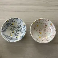 新品未使用　たち吉 よそおい小鉢　花柄皿 2枚セット