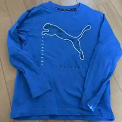 PUMA 青 ロングスリーブ Tシャツ