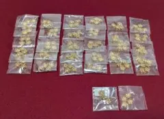 ハンドメイド アクセサリー パーツ 座金 ストロビーズ ゴールド