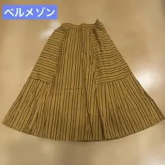 新品タグ付き　ベルメゾン　ロングスカート　インド綿のサムネイル