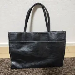COMME CA ISM ブラック トートバッグ ビジネスバッグ　シンプル
