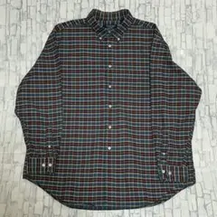 ROUNDTREE&YORKE 古着 長袖 チェック コットン BDシャツ XL