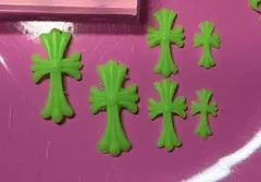 クロス型 ネイルパーツ　6個セット