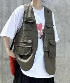 ニコアンド　3WAYフィッシングベスト