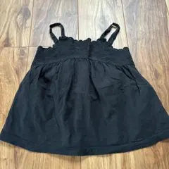 GAP 黒いフリル付きタンクトップ 110