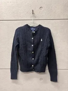 POLO RALPH LAUREN ケーブルニット カーディガン ネイビー