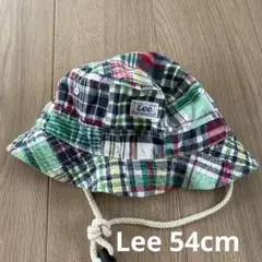 Lee チェック柄 バケットハット 54cm 綿100 帽子