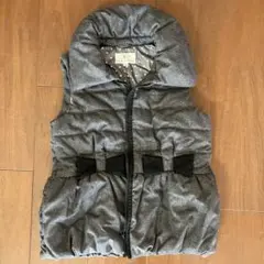 組曲♡中綿グレー ダウンベスト LL(130〜140㌢)