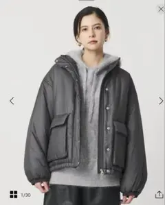 ナイロンパデッド スタンドカラーブルゾン