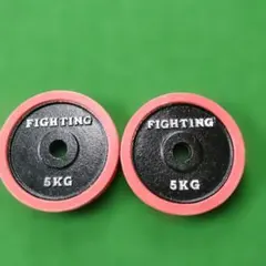 FIGHTING ダンベルプレート 5kg 2枚セット スタンダードタイプのサムネイル
