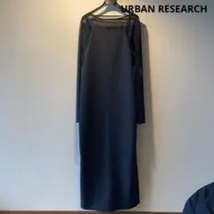 アーバンリサーチ ストレートキャミワンピース　ブラック