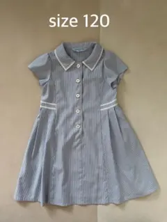 CHOPIN 半袖ワンピース 120cm ストライプ