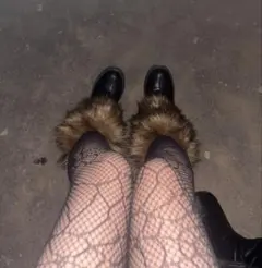 お値下げ可能　グランジ ファー タイツ 2点セット