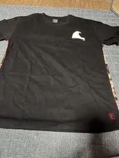 波達　黒Tシャツ　黒　L size 希少