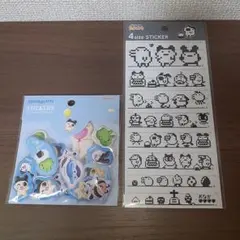 たまごっち　4サイズステッカー　ぷっくりピースシール