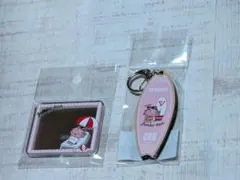 千葉ジェッツ ジャンボくん ミラーアクリルステッカーとキーホルダーセット