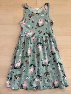 ユニコーン プリント ノースリーブワンピース H&M 150