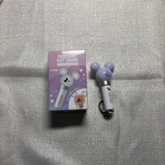 ミッキー型ペンライトキーチェーン 紫色 デイジー