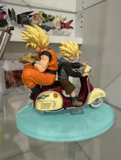 デスクトップリアルマッコイEX　スーパーサイヤ人孫悟空＆孫悟飯＆バイク