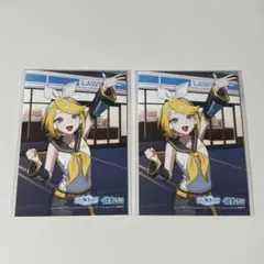 ローソン ランダムブロマイド 鏡音リン ローミク ライブ L版 2枚セット