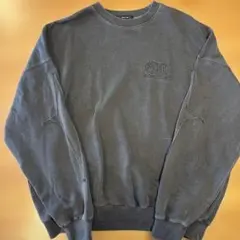 ウォッシュ加工 スウェット ダークグレー