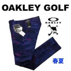 82】春夏 定価14,300円 オークリーゴルフ Skull テーパードパンツ